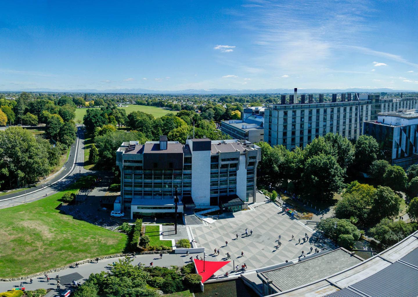 University of Canterbury university campus in CHC, New Zealand